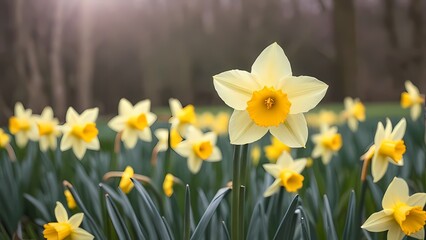 Obraz premium daffodils in spring