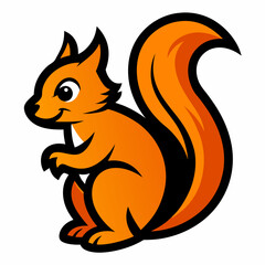 Squirrel Mascot Logo Vector Illustration | SVG & Cricut Cut Files | Squirrel Clipart & T-Shirt Graphics