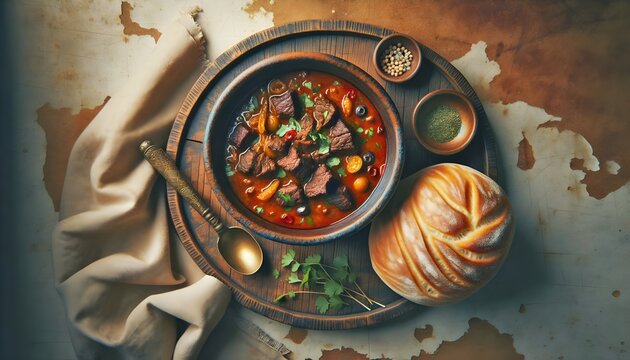 Traditional Tibetan Yak Meat Curry (Sha Momo) with Steamed Tingmo Bread [Tibetan Cuisine]