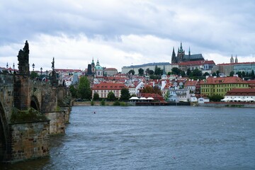 Obraz premium Charles Bridge Castle View
