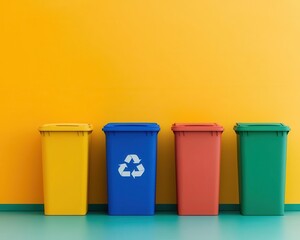Smart waste management system with automated sorting and recycling, engineered for efficiency and innovation