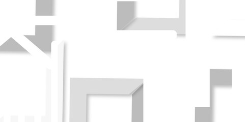 Abstract geometric pattern lines background. abstract lines in black, white tone of many squares and rectangle shapes vector illustration.White and gray geometric glossy square technology background. 