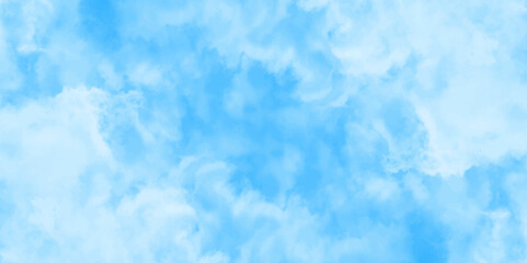 Abstract white and blue color frozen ice surface design background. oft sky blue watercolor sky and clouds, Light blue background with watercolor. gradient light white sky background with clouds.	