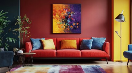 Captivating and aesthetically pleasing wall adornments such as vibrant canvases transform your walls into works of art. 