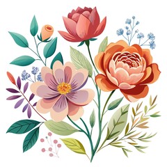 Beautiful Watercolor Flower Vectors for Creative Projects