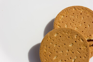 Milky cookies, beautifully decorated with sprinkles texture, perfect for seasonal celebrations.