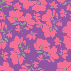 pattern, flower, seamless, vector, floral, leaf, nature, wallpaper, illustration, design, decoration, plant, spring, art, ornament, summer, butterfly, leaves, silhouette, flowers, vintage, texture, 