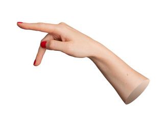 Fingers walking gesture, tickling sign isolated on white background