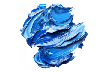 Blue splash of water droplets isolated on a white background, featuring a colorful arrangement of plastic objects like a bottle, a garbage bag, and a silk scarf with clipping path, PNG collection, PNG