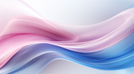 Obraz premium generated illustration of beautiful abstract dynamic waves in blue and red colors, white background.