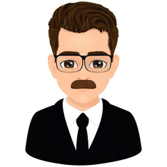 Portrait of middle-aged man with brown hair