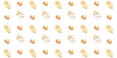 Obraz premium seamless pattern made from autumn elements