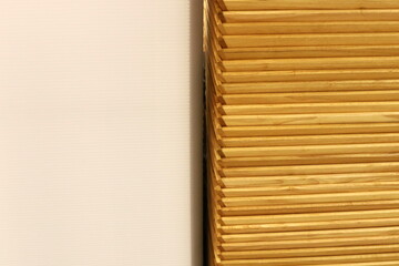 Architectural details in the construction of buildings and structures close-up.