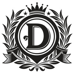 Obraz premium Letter D Business Type Vector Logo