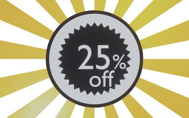 25 percent of promotion