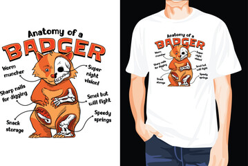 Badger anatomy t-shirt
