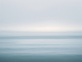 Minimalist Seascape with Calm Horizon