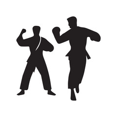 Creative Set Of Illustration Boxing Logo Design