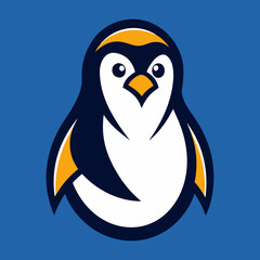 Cute Penguin Mascot Logo Vector Illustration for SVG, Cricut, and T-Shirt Graphics