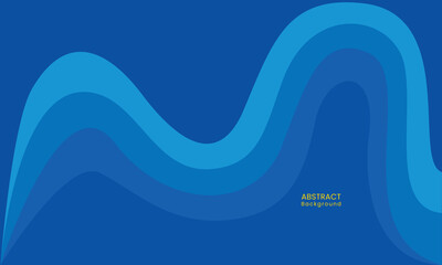 Abstract Blue Background, Blue wave background, Corporate background, Bauhaus wave background