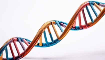 chromosome dna mRNA rRNA helix white background 