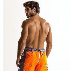 Man Swimwear Isolated