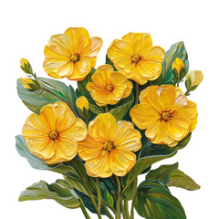 Obraz premium yellow flowers isolated