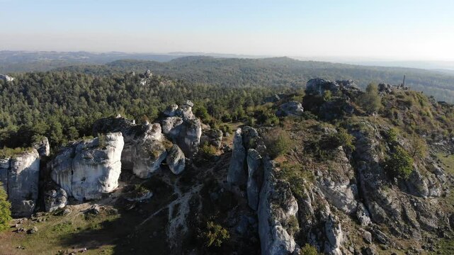 Mount Zbor&oacute;w in Kroczyce, Poland