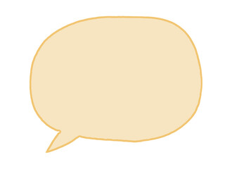 Fototapeta premium Speech bubble with a textured, a slightly uneven border, perfect for adding a touch of personality and conversation to designs against a transparent background