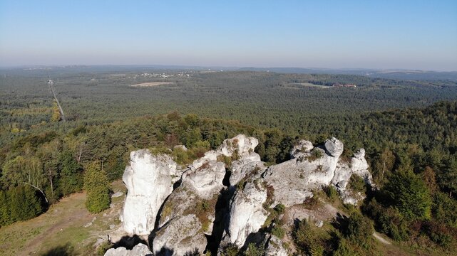 Mount Zbor&oacute;w in Kroczyce, Poland