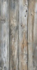 Natural weathered wooden planks with texture and knots in a rustic setting