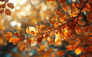 Autumn with leaves background