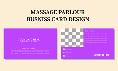 business card design for massage parlour corporate business card design modern design card design