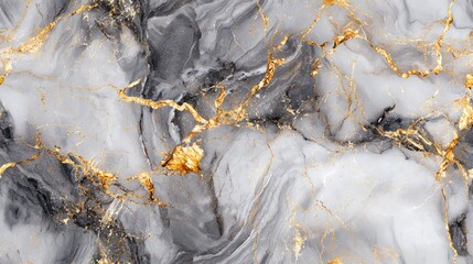 Elegant Unseen Marble Seamless Pattern with Soft Grays and Warm Gold Accents for Sophisticated Decor