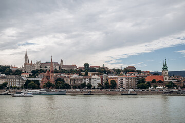 Beautiful Danube embankments in the very center of Budapest