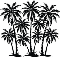 palm tree silhouettes