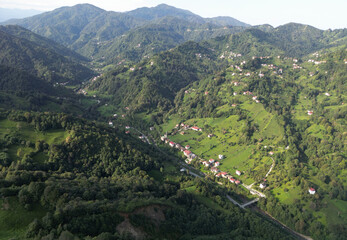 A view from Hemsin Town in Rize, Turkey