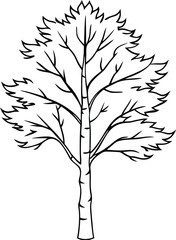 tree silhouette vector