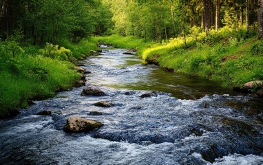 Obraz premium River. River landscape