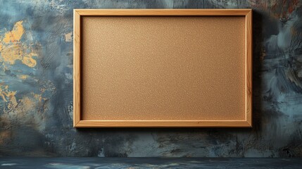A wooden framed bulletin board with a white background. The board is empty and has no writing on it
