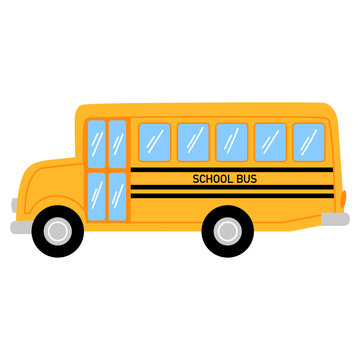 yellow school bus illustration