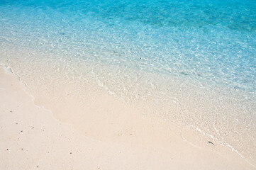  wave on sand beach top view