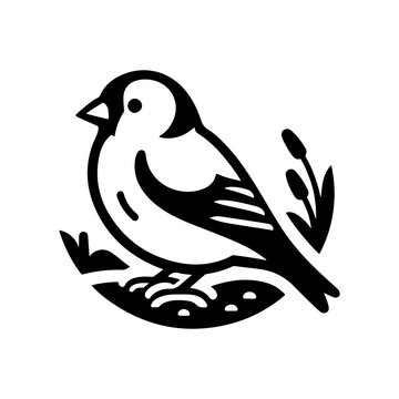 recommend clip art: Common Goldfinch Silhouette Vector Art – Perfect for Print & Digital