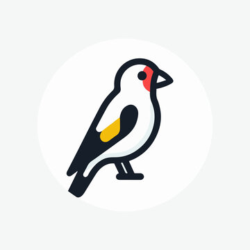 recommend clip art: High-Quality Common Goldfinch Color Vector Art for Designers