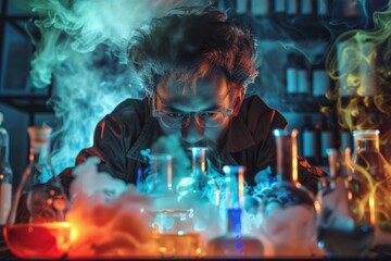Chemist Conducting Experiments in the Laboratory