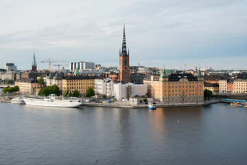 Beautiful view of Stockholm old city