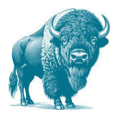 bison vector illustration
