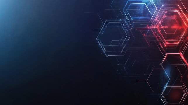Abstract geometric shapes technology digital hi tech concept background