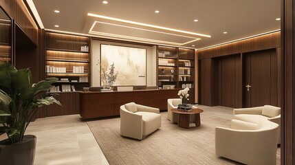 A healthcare concierge service providing one-on-one consultations, creating personalized health plans for patients in a luxurious setting.