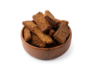 Rye Croutons, Brown Bread Rusks, Crispy Bread Cubes, Dry Rye Crouoton Crumbs, Brown Roasted Rusks